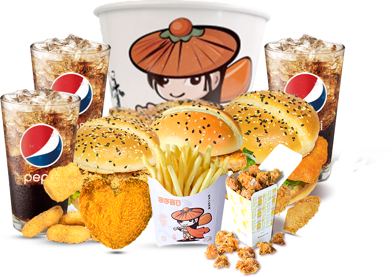 哆哆客全家桶漢堡